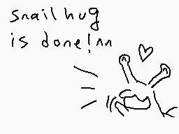 Drawn comment by snail