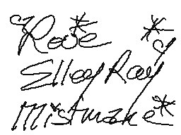 Autographed Flipnote (Elley Ray)