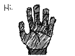 a hand wawing hi but not animated