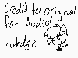 Drawn comment by Hedgie