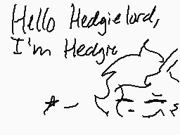 Drawn comment by Hedgie±