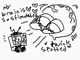 Drawn comment by snail