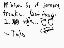 Ritad kommentar från Talo