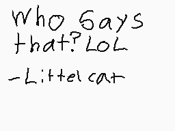 Drawn comment by little cat