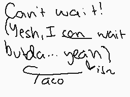 Drawn comment by Taco