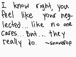 Ritad kommentar från ※Snowdrop※