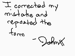 Drawn comment by John