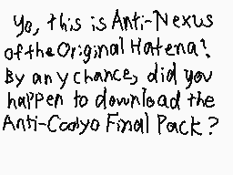 Drawn comment by Anti-Nexus