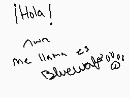 Drawn comment by bluewolf