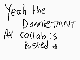 Ritad kommentar från DonnieTMNT