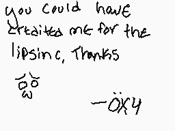 Drawn comment by Öxy