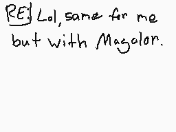 Drawn comment by MagoMation