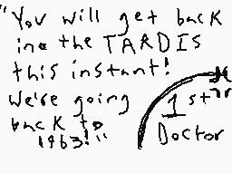 Drawn comment by The Doctor