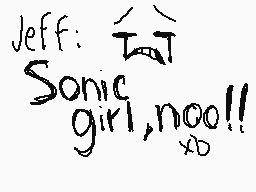 Drawn comment by Sonic girl