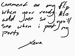 Drawn comment by X.a.n.a