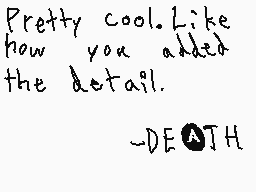 Drawn comment by DEⒶTH