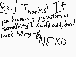 Drawn comment by NERD