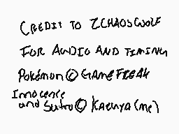 Drawn comment by Kazuya