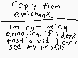 Drawn comment by epicman X