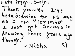 Drawn comment by MissNisha♪