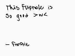 Drawn comment by ✕Frostie✕♣