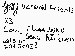 Drawn comment by Miku