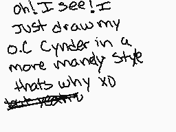 Drawn comment by こynder