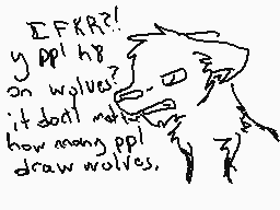 Drawn comment by Wolflover♥