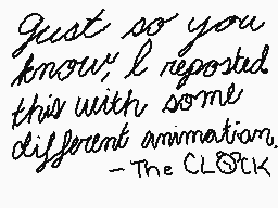 Drawn comment by The CL⏰CK™