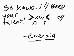 Drawn comment by Emerald