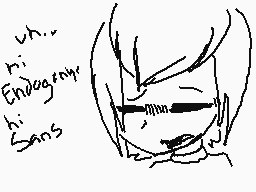 Drawn comment by Frisk