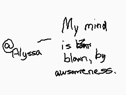 Drawn comment by Alyssa