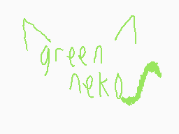Getekende reactie door green neko