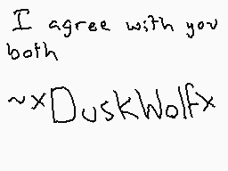 Drawn comment by ×DuskWolf×