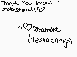 Drawn comment by PARAMORE♥