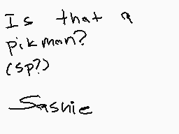 Drawn comment by Sashie