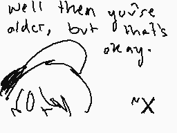 Drawn comment by X