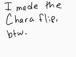 Drawn comment by Chara