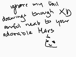 Drawn comment by Mars