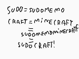 Drawn comment by SUDOCRAFT