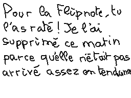 ζωγραφισμενο σχολιο του χρηστη matthieu