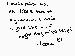 Drawn comment by Leona