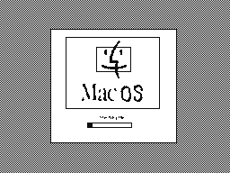 Mac OS (クラシック)の起動画面を再現してみた