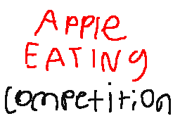 The apple eating competition