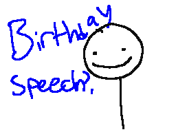 Late birthday speech