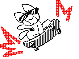 cat on a skateboard!!!!