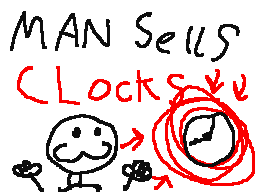 man sells clocks