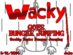 Wacky Goes Bungee Jumping