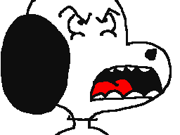 Snoopy freaking out