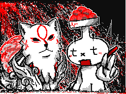 okami and mojibri fan art.